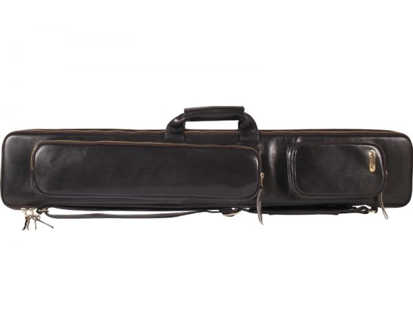 Buffalo Classico Real Leather Tube Case 2x4 Black - Click Image to Close