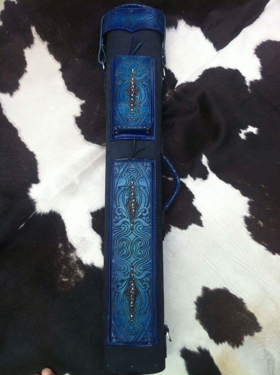 Volturi Blue Stingray Pool Cue Case FDV6 Volturi Blue Stingray Pool Cue Case FDV6