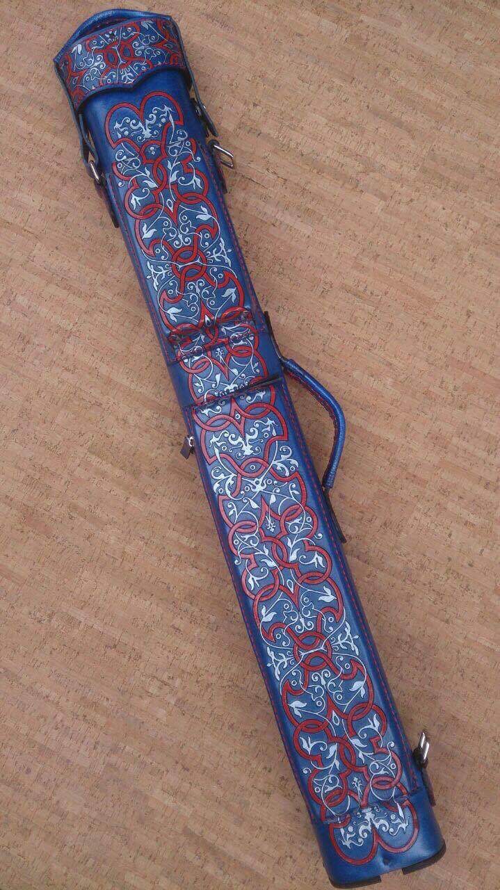 Volturi Blue Tooled Cowhide Case (FDV29) Volturi Blue Tooled Cowhide Case (FDV29)